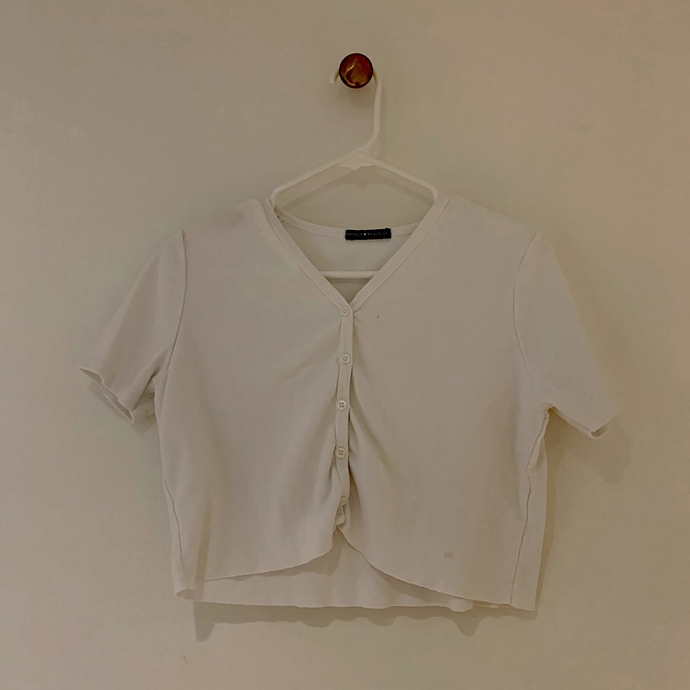 Brandy Melville White button up shirt 🤍
